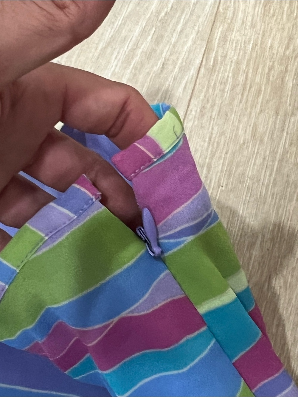 Vibrant Multi-Color Wave Y2K Skirt - Picture 4 of 8